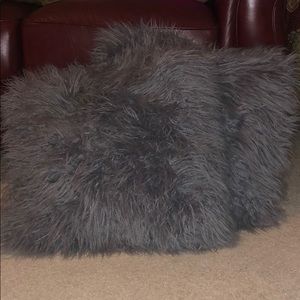 Two furry pillows